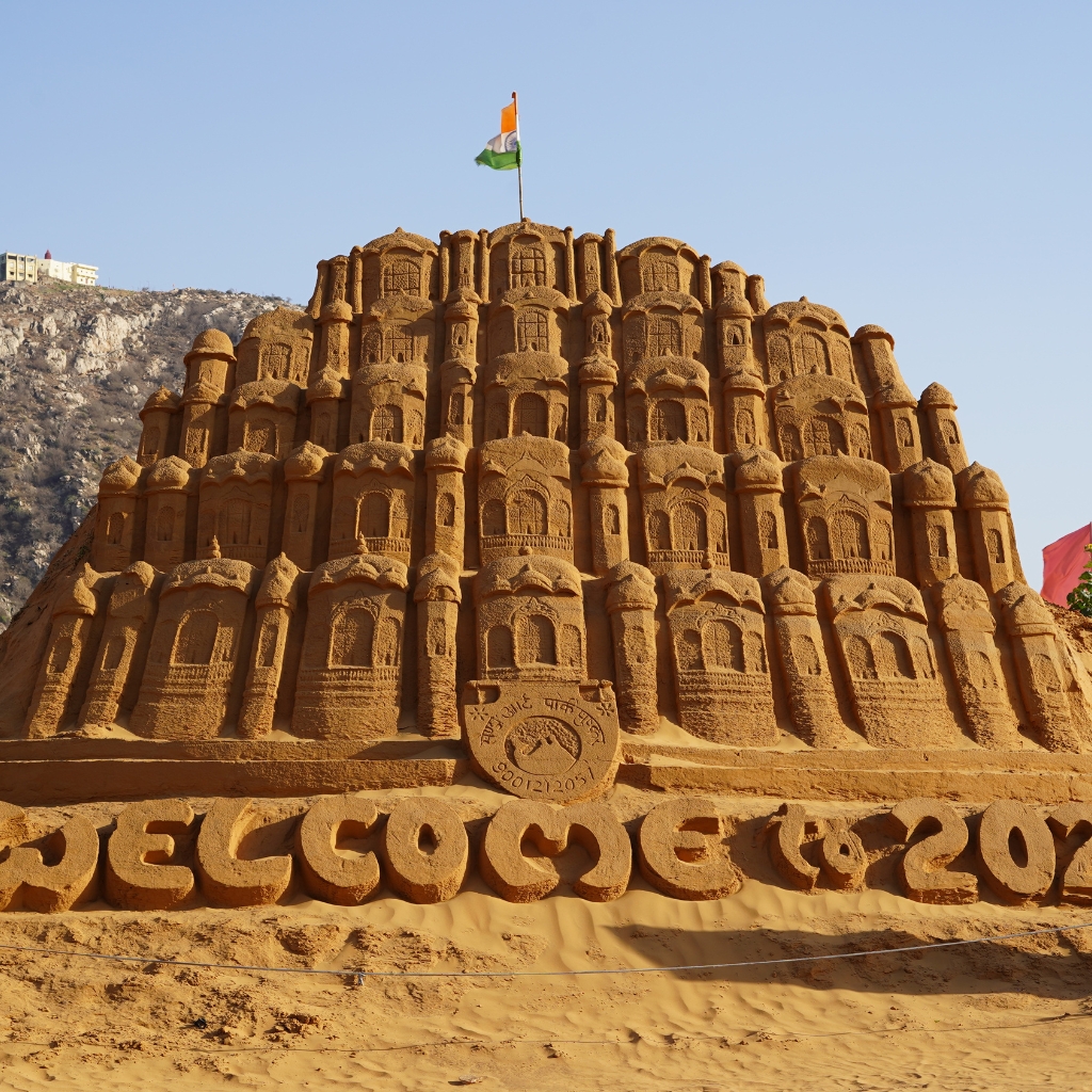 Sand Art Ajay Rawat Pushkar